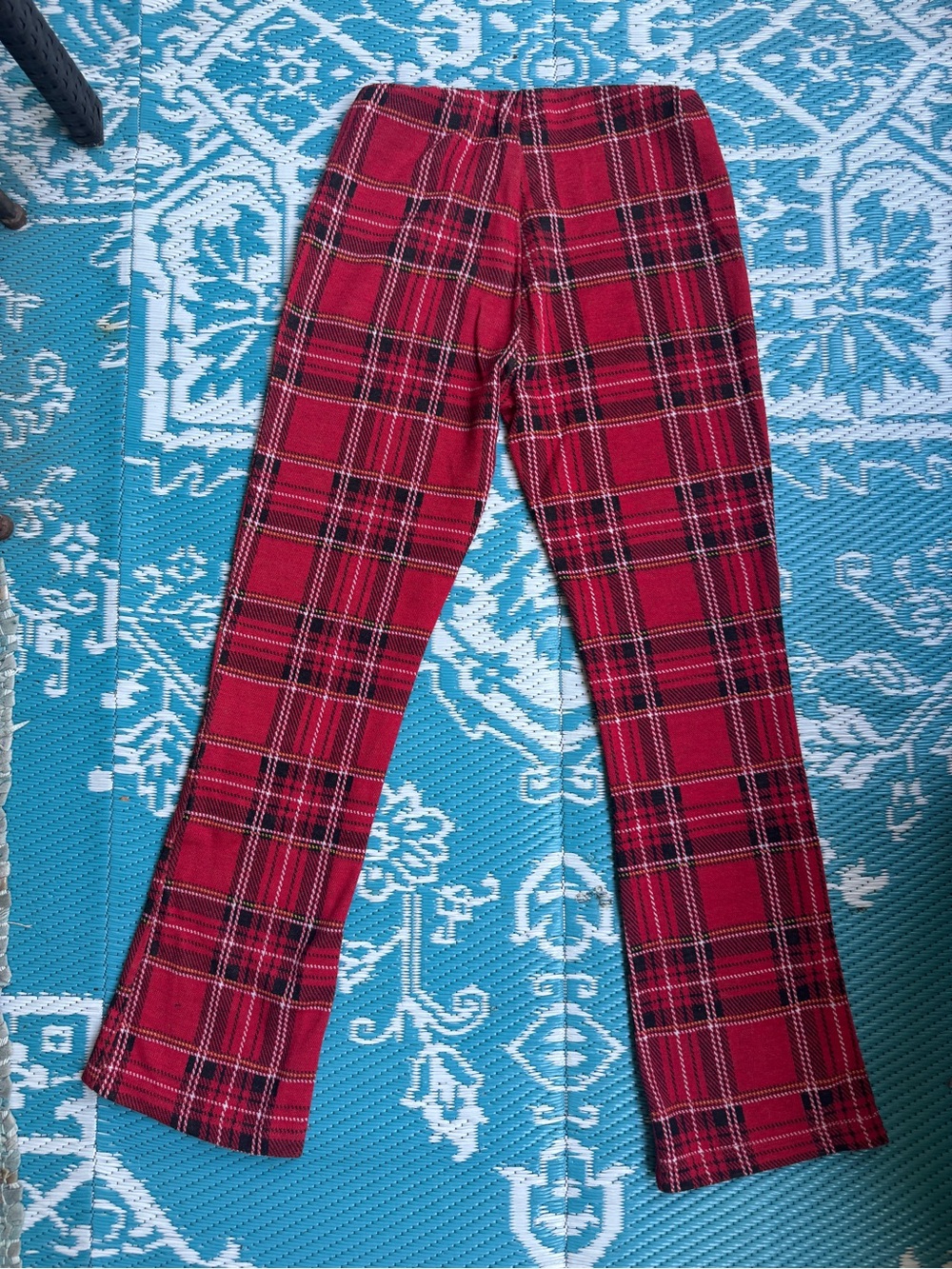 Urban Outfitters Red Plaid Ankle Pants